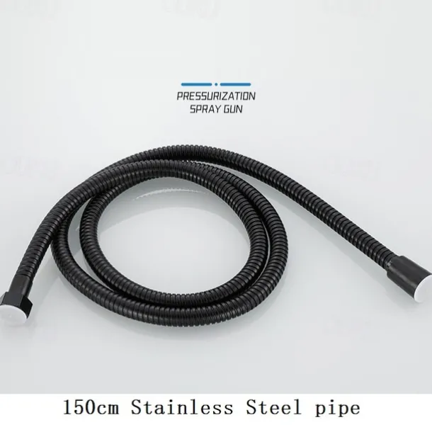 304 Stainless Steel ABS Hand-held Bidet Simple Black Shower Sprayer Wash Butt Hand Wash Black Toilet Companion Spray Gun