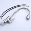 304 Stainless Steel Cold and Hot Water Kitchen Faucet Kitchen Mixers Kitchen Sink Tap 360 Degree Swivel Flexible Hose Basin Faucet