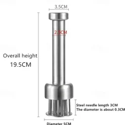304 Stainless Steel Loose Meat Needle Meat Tenderizer Household Quick Insert Beef Artifact Loose Meat Hammer Steak Kitchen Tool