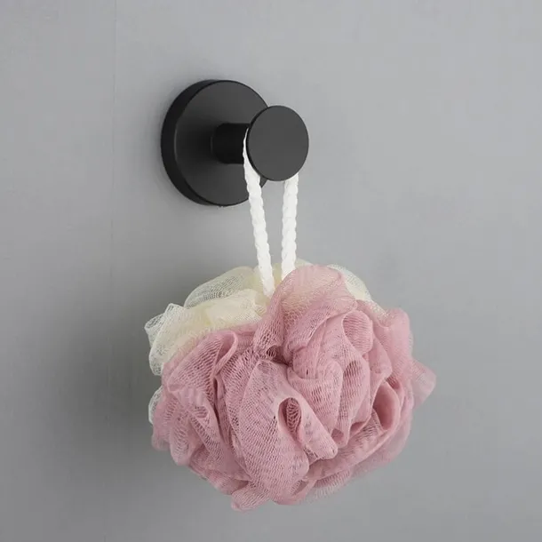 304 Stainless Steel Suction Cup Hooks for Shower, Bathroom, Kitchen, Glass Door, Mirror, Tile Loofah, Towel, Coat, Bath Robe