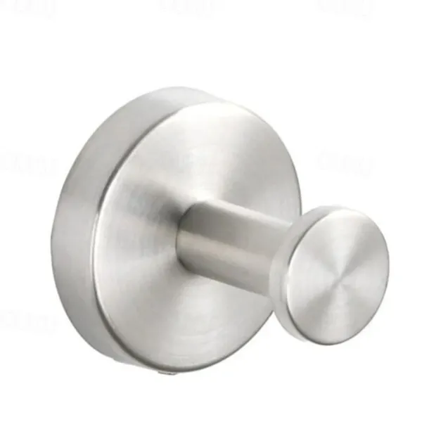 304 Stainless Steel Suction Cup Hooks for Shower, Bathroom, Kitchen, Glass Door, Mirror, Tile Loofah, Towel, Coat, Bath Robe