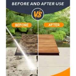 2023 Upgraded Jet Nozzle for Garden Hose Power Washer Wand Hydro Jet High Pressure Washer Tools with 2 Different Nozzles and Hose Quick Connectors