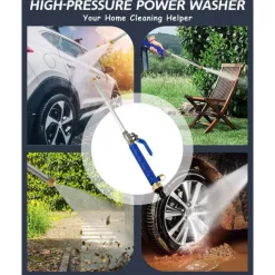 2023 Upgraded Jet Nozzle for Garden Hose Power Washer Wand Hydro Jet High Pressure Washer Tools with 2 Different Nozzles and Hose Quick Connectors