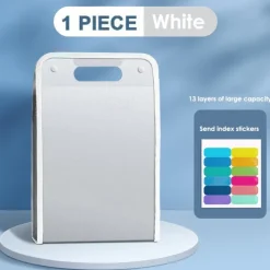 A4 File Folder Organizer,Back to School 13 Pockets Expanding Accordion Document Holder, Student Exam Paper Storage Bag