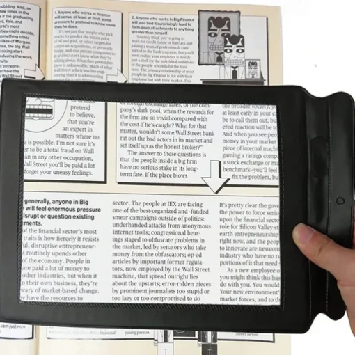 A4 Lenses Large Sheet Magnifier Magnifying Glass Book Reading Lens Page Glass Lens Magnification Aid Fresnel Lentes Magnifier