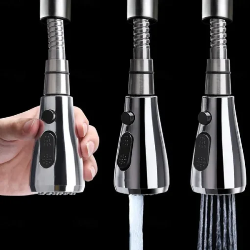 ABS Pull out Kitchen Shower Pull Out Sprayer Kitchen Faucet Replacement Shower Spray Head Chrome Finish