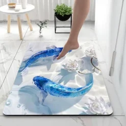 Abstract Graph Bathroom Bath Mats Creative Absorbent Bathroom Rug Diatomaceous Earth Non Slip mats