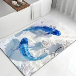Abstract Graph Bathroom Bath Mats Creative Absorbent Bathroom Rug Diatomaceous Earth Non Slip mats