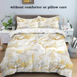 Abstract Marble Textured Duvet Cover Set - Includes Duvet Cover and Pillowcases - Elegant and Modern Design - Soft and Comfortable Fabric - Perfect for Adding a Touch of Luxury to Your Bedroom Decor - Easy to Clean and Maintain