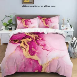 Abstract Marble Textured Duvet Cover Set - Includes Duvet Cover and Pillowcases - Elegant and Modern Design - Soft and Comfortable Fabric - Perfect for Adding a Touch of Luxury to Your Bedroom Decor - Easy to Clean and Maintain