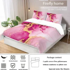 Abstract Marble Textured Duvet Cover Set - Includes Duvet Cover and Pillowcases - Elegant and Modern Design - Soft and Comfortable Fabric - Perfect for Adding a Touch of Luxury to Your Bedroom Decor - Easy to Clean and Maintain