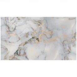 Abstract Marble Wallpaper Mural White Marble Wall Covering Sticker Peel and Stick Removable PVC/Vinyl Material Self Adhesive/Adhesive Required Wall Decor for Living Room, Kitchen, Bathroom