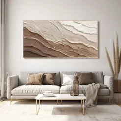 Abstract Oil painting handmade Blue Sea Wave Painting On Canvas Modern wave Oil Painting Hand Painted Large oil painting Wall Art painting For Home Decoration