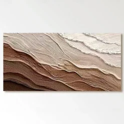 Abstract Oil painting handmade Blue Sea Wave Painting On Canvas Modern wave Oil Painting Hand Painted Large oil painting Wall Art painting For Home Decoration