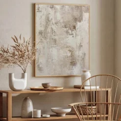 Abstract oil painting hand painted Beige Brown and Green Painting handmade Brown wabi sabi artwork oil painting hand painted Textured Oil Painting Beige Oil Painting Abstract Canvas Art Modern decor