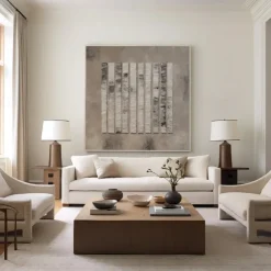 Abstract oil painting hand painted Beige Brown and Green Painting handmade Brown wabi sabi artwork oil painting hand painted Textured Oil Painting Beige Oil Painting Abstract Canvas Art Modern decor