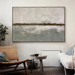 Abstract oil painting large hand painted Beige Painting handmade wabi sabi artwork oil painting hand painted Textured grey Oil Painting Beige Oil Painting Abstract Canvas Art Modern decoration