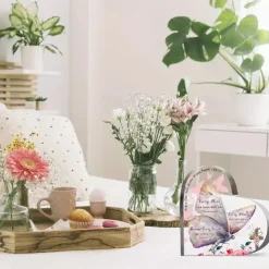 Acrylic Christian Gifts For Women Inspirational Gifts With Bible Verse Prayers Inspirational Desk Decor Engraved Heart Keepsake Religious Gifts Birthday Gift Friendship Gifts For Women