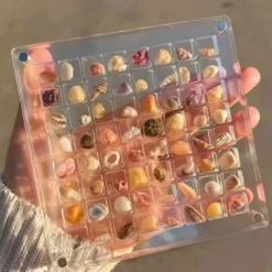 Acrylic Magnetic Seashell Display Box Premium Quality Stunning Showcase to Present and Protect Your Cherished Seashell Collection, Perfect for Home Decor or Gift Giving(Seashell Not Included)