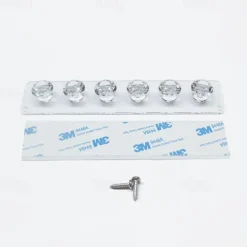 Acrylic Necklace Stand with Elegant Diamond Design, Durable Jewelry Display Holder for Necklaces, Chains & Pendants, Perfect for Showcases, Stores, and Home Organization