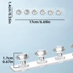 Acrylic Necklace Stand with Elegant Diamond Design, Durable Jewelry Display Holder for Necklaces, Chains & Pendants, Perfect for Showcases, Stores, and Home Organization