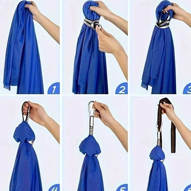 Adjustable Elastic 100*280cm Indoor Outdoor Fabric Hammock for Yoga, Camping, Picnic - Swing Hammock