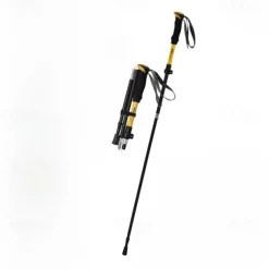 Adjustable Folding Telescopic Hiking Cane, Aluminum Alloy Lock Cane Hiking Outdoor Aluminum Crutches