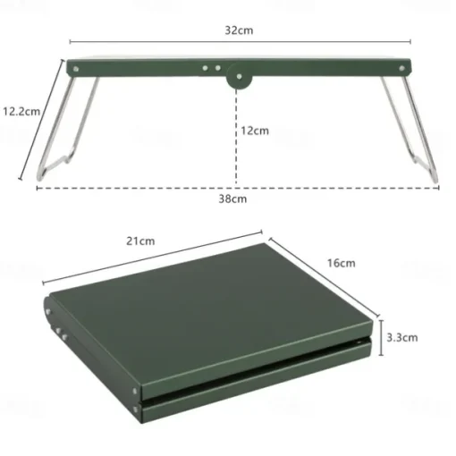 Adjustable Height Aluminum Alloy Camping Folding Table - Portable Outdoor Table for Versatile Use and Comfor