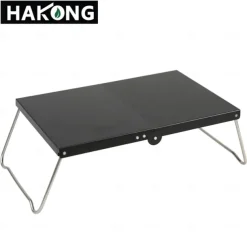 Adjustable Height Aluminum Alloy Camping Folding Table - Portable Outdoor Table for Versatile Use and Comfor