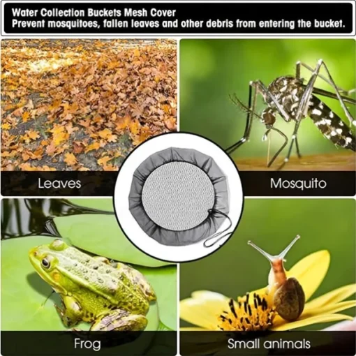 Adjustable Mesh Cover For Rain Barrel, Anti Falling Leaves Filter Screen, Gardening Supplies