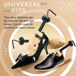 Adjustable 1pcs Unisex Shoe Stretcher Wooden Shoes Tree Shaper Rack,Wood Flats Pumps Boots Expander Trees