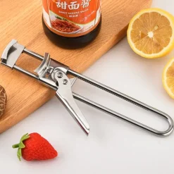 Adjustable Stainless Steel Jar Opener & Lid Opener Manual Can Opener Easy Grip Jar Can Opener Kitchen Accessory for Weak Hands Ideal for Home & Outdoor Use - Metal No Power Re