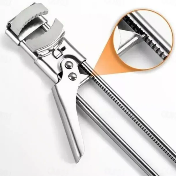 Adjustable Stainless Steel Jar Opener, Gripper Tight Lid Opener for Seniors with Arthritis and Kids, Multifunctional Jam Bottle Opener Tool for Kitchen, Easy Twist Can Opener