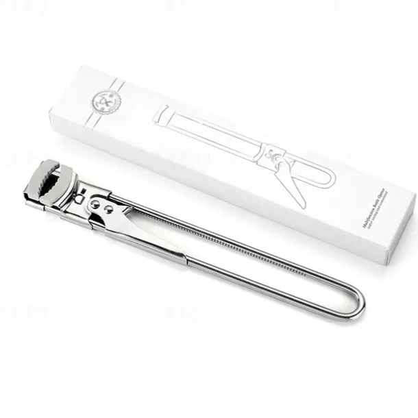 Adjustable Stainless Steel Jar Opener, Gripper Tight Lid Opener for Seniors with Arthritis and Kids, Multifunctional Jam Bottle Opener Tool for Kitchen, Easy Twist Can Opener