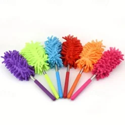 Adjustable Stretch Extend Microfiber Duster, Chenille Duster, Multi-functional Retractable Household Duster, Car Office Cleaning Kitchen Tools Car Accessories