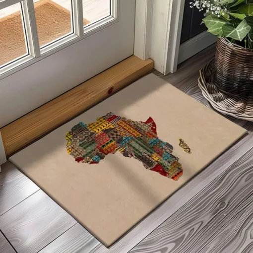 African Independence Day Doormat Kitchen Mat Floor Mat Non-Slip Area Rug Oil Proof Rug Indoor Outdoor Mat Bedroom Decor Bathroom Mat Entrance Rug