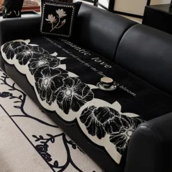 All-Season Chenille Couch Cover - Soft and Durable Fabric for Year-Round Comfort - Elegant Design Enhances Any Living Space - Protects Your Sofa from Spills, Stains, and Scratches - Easy to Fit, Remov