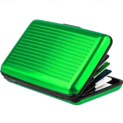 Aluminum Bank Card Holder Blocking Hard Case Wallet Solid Credit Card Anti-RFID Scanning Protect Card Holder