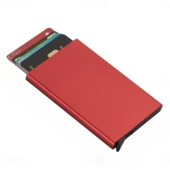 Aluminum Card Holder ID RFID Credit Card Holder Automatic Pop-up Bank Card Box Smart Quick Release Women Wallet Mini Car Package