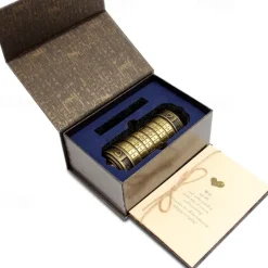 Ancients' Lockbox Puzzle Box,Da Vinci Code Lock in Antique Bronze Perfect Valentine's Day Mother's Day Birthday Gift
