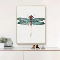 Animal Wall Art Canvas Dragonfly Prints and Posters Pictures Decorative Fabric Painting For Living Room Pictures No Frame