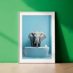 Animal Wall Art Canvas Funny Series Prints and Posters Pictures Decorative Fabric Painting For Living Room Bathroom Toilet Pictures No Frame