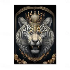 Animal Wall Art Canvas Prints and Posters Abstract Portrait Pictures Decorative Fabric Painting For Living Room Pictures No Frame
