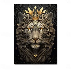 Animal Wall Art Canvas Prints and Posters Abstract Portrait Pictures Decorative Fabric Painting For Living Room Pictures No Frame