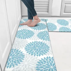 Anti Fatigue Kitchen Rug Non Slip Kitchen Mats Floor Mat Cushioned Area Rugs Waterproof Comfort Standing Mat Runner for Kitchen