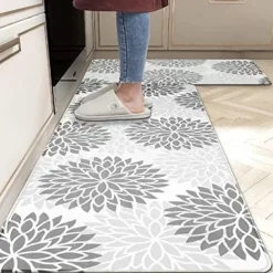 Anti Fatigue Kitchen Rug Non Slip Kitchen Mats Floor Mat Cushioned Area Rugs Waterproof Comfort Standing Mat Runner for Kitchen