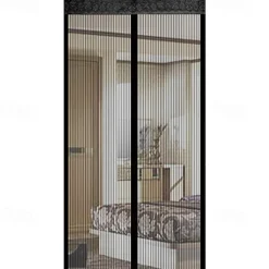 Anti Mosquito Insect Curtain Magnetic Door Screen, Garden Magnetic Fly Insect Door Screen Curtain Mosquito, Ultra Seal Magnets Close Automatically Keep Fresh Air in