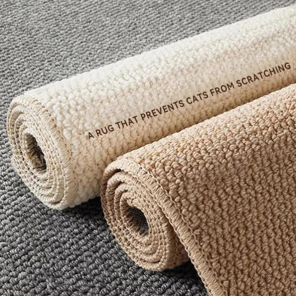 Anti-cat scratch pet mat entry door porch imitation sisal mat simple advanced study tea room non-slip mat