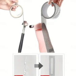 Anti-Mosquito Mesh Repair Tape - Waterproof Self-Adhesive Patch for Dorm Screens and Curtains, Strong Bond Fiberglass Repair Tape for Screen Tear - 2M Roll - For Homeowners & Renters - Ideal for Windo