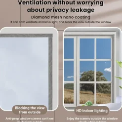 Anti-privacy anti-mosquito screen window summer home anti-mosquito invisible Velcro anti-small batch